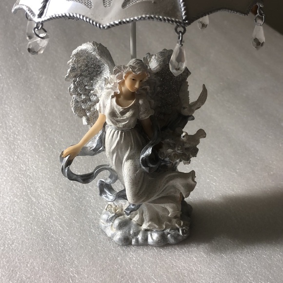 Home interiors shiny glitter Angel tea light stand - Picture 9 of 15
